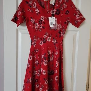 Milly Floral Fit & Flare Sweater Dress